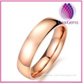 Classcial fashion stainless steel ring rose gold color